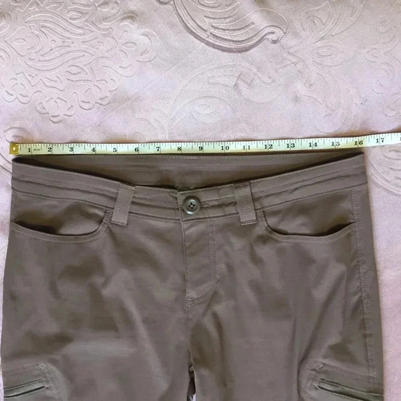 Eddie Bauer First ascent Cargo Hiking Lightweight Outdoor Pants Dark tan SZ P 6 - Picture 7 of 12